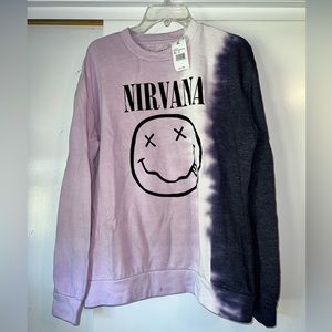 NWT Nirvana Tie Dye Sweatshirt